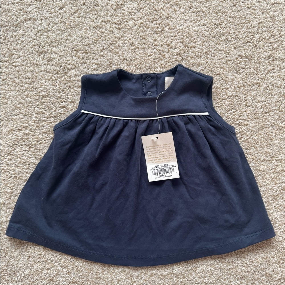 NWT 12-18The Beaufort Bonnet Company Navy Dowell Day Top